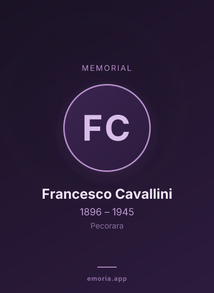 Memorial portrait of Francesco Cavallini