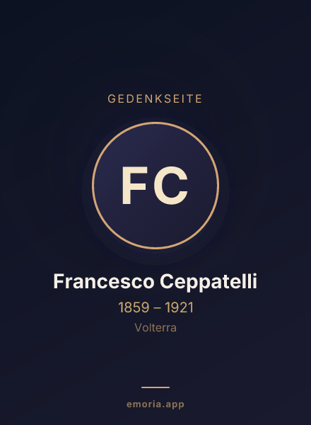 Gedenkportrait von Francesco Ceppatelli