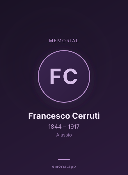 Memorial portrait of Francesco Cerruti