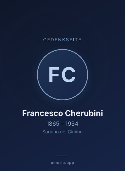 Gedenkportrait von Francesco Cherubini