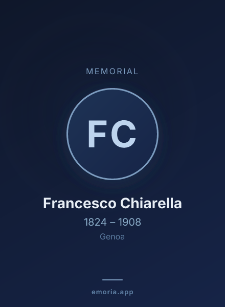 Memorial portrait of Francesco Chiarella