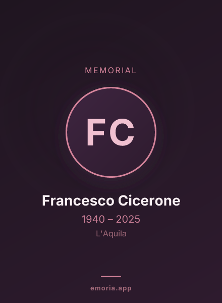 Memorial portrait of Francesco Cicerone