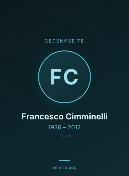Gedenkportrait von Francesco Cimminelli