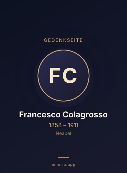 Gedenkportrait von Francesco Colagrosso