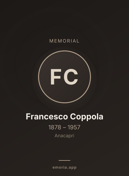 Memorial portrait of Francesco Coppola