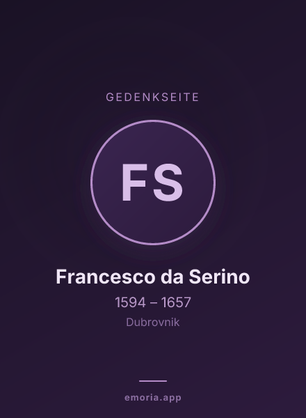 Gedenkportrait von Francesco da Serino