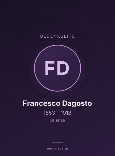 Gedenkportrait von Francesco Dagosto