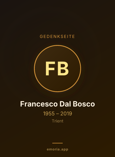 Gedenkportrait von Francesco Dal Bosco
