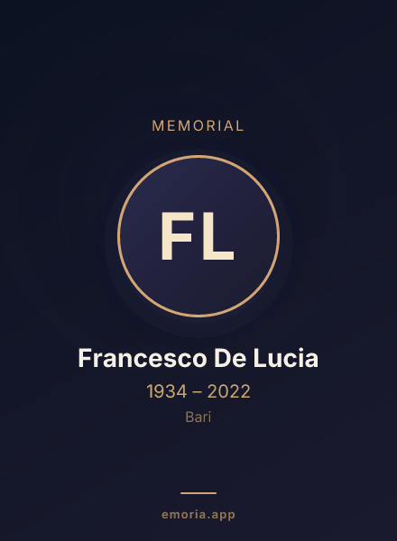 Memorial portrait of Francesco De Lucia