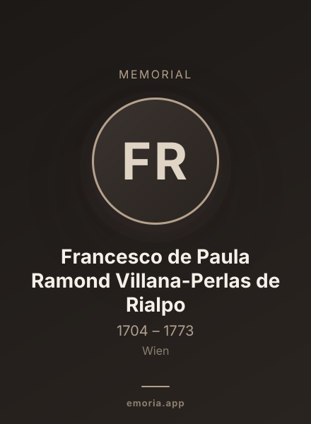 Memorial portrait of Francesco de Paula Ramond Villana-Perlas de Rialpo