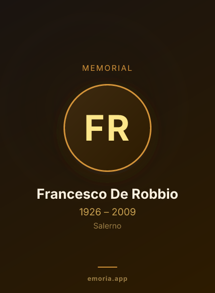 Memorial portrait of Francesco De Robbio