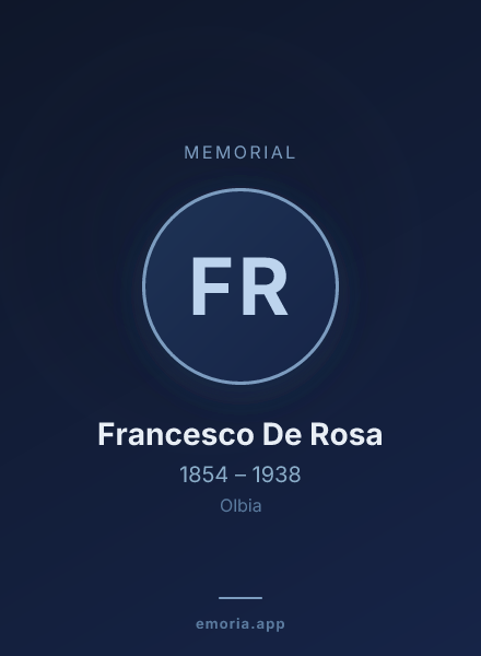 Memorial portrait of Francesco De Rosa
