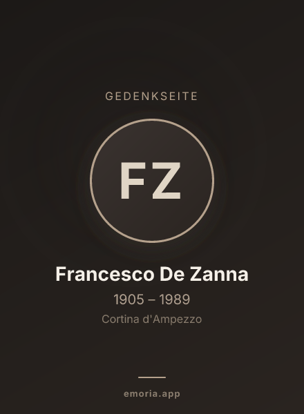 Gedenkportrait von Francesco De Zanna