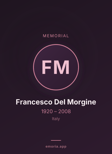 Memorial portrait of Francesco Del Morgine