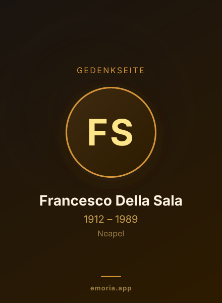 Gedenkportrait von Francesco Della Sala