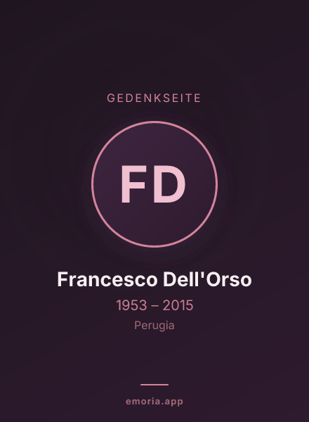 Gedenkportrait von Francesco Dell'Orso