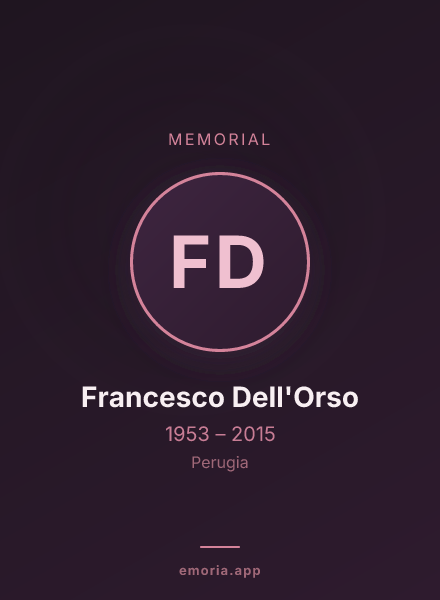 Memorial portrait of Francesco Dell'Orso