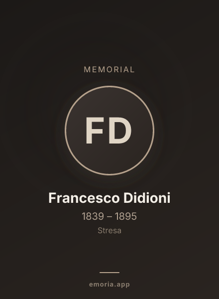 Memorial portrait of Francesco Didioni