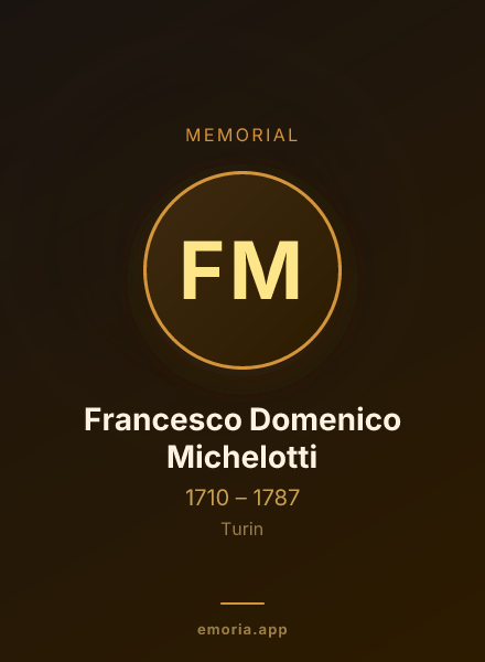 Memorial portrait of Francesco Domenico Michelotti