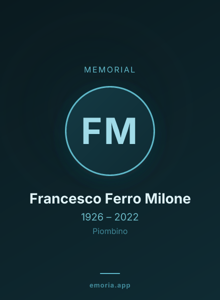 Memorial portrait of Francesco Ferro Milone