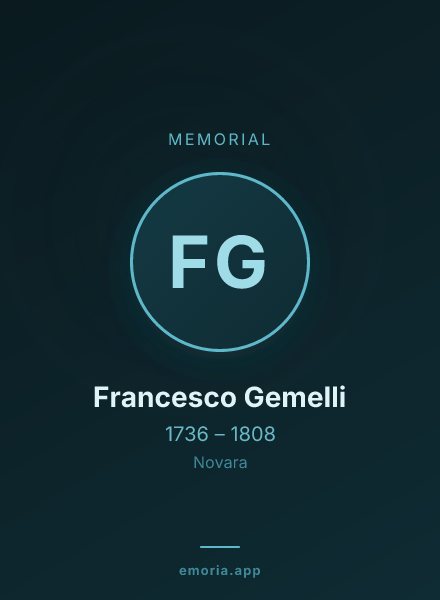 Memorial portrait of Francesco Gemelli