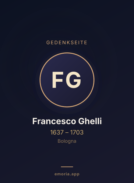 Gedenkportrait von Francesco Ghelli