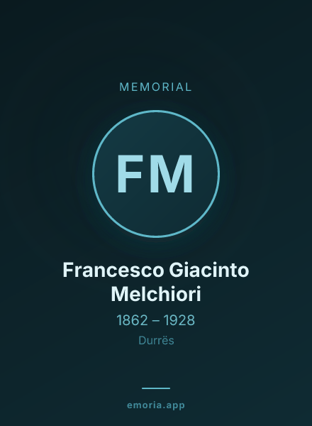 Memorial portrait of Francesco Giacinto Melchiori