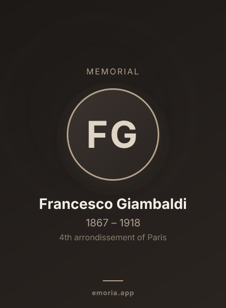 Memorial portrait of Francesco Giambaldi