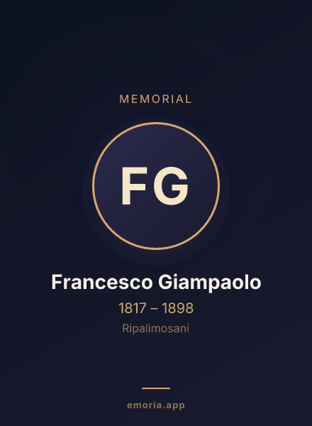 Memorial portrait of Francesco Giampaolo