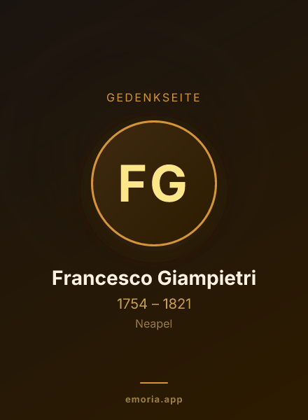 Gedenkportrait von Francesco Giampietri
