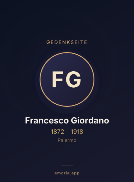 Gedenkportrait von Francesco Giordano