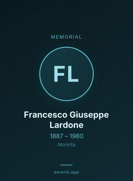 Memorial portrait of Francesco Giuseppe Lardone