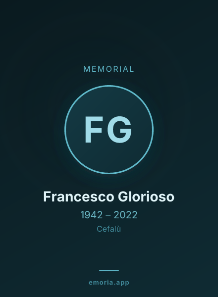 Memorial portrait of Francesco Glorioso