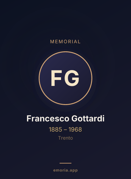 Memorial portrait of Francesco Gottardi