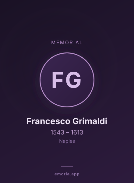 Memorial portrait of Francesco Grimaldi