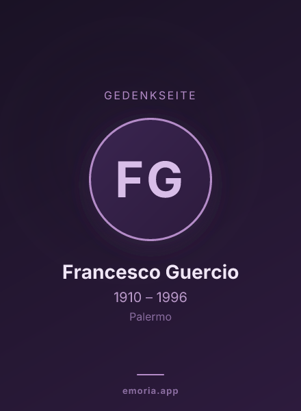 Gedenkportrait von Francesco Guercio