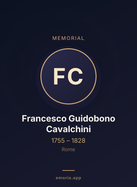 Memorial portrait of Francesco Guidobono Cavalchini