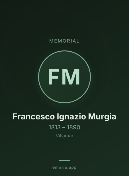 Memorial portrait of Francesco Ignazio Murgia