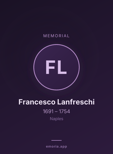 Memorial portrait of Francesco Lanfreschi