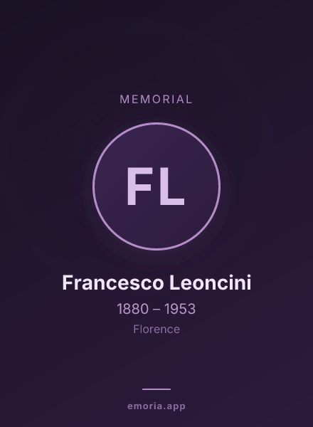 Memorial portrait of Francesco Leoncini