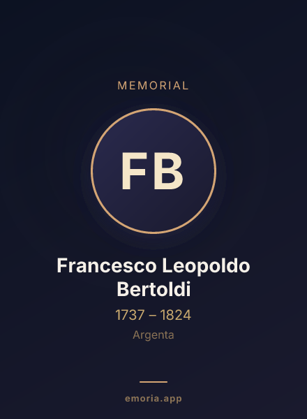 Memorial portrait of Francesco Leopoldo Bertoldi