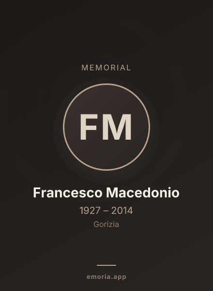 Memorial portrait of Francesco Macedonio