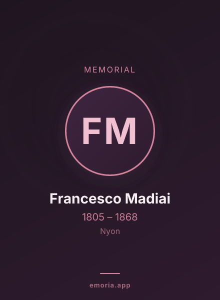 Memorial portrait of Francesco Madiai