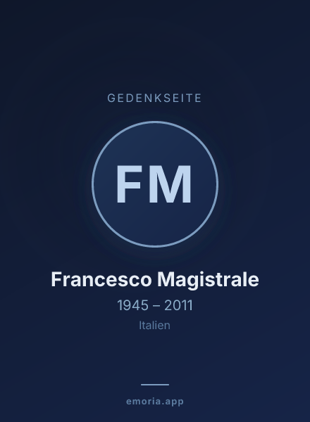 Gedenkportrait von Francesco Magistrale