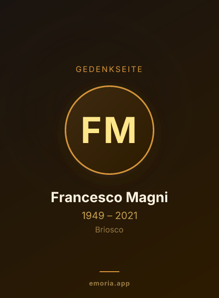 Gedenkportrait von Francesco Magni