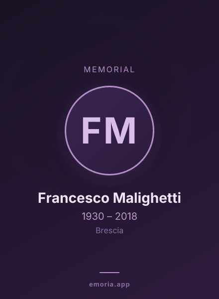 Memorial portrait of Francesco Malighetti