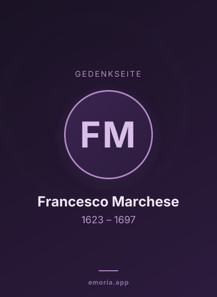 Gedenkportrait von Francesco Marchese