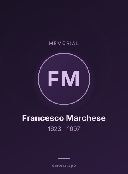 Memorial portrait of Francesco Marchese