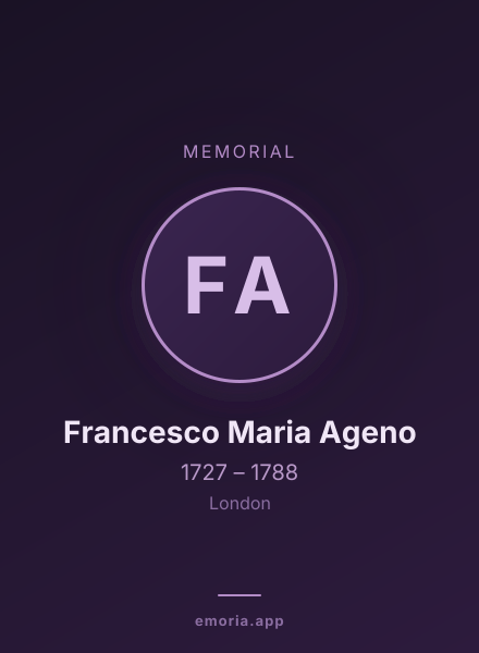 Memorial portrait of Francesco Maria Ageno