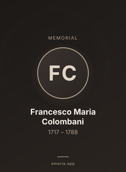 Memorial portrait of Francesco Maria Colombani